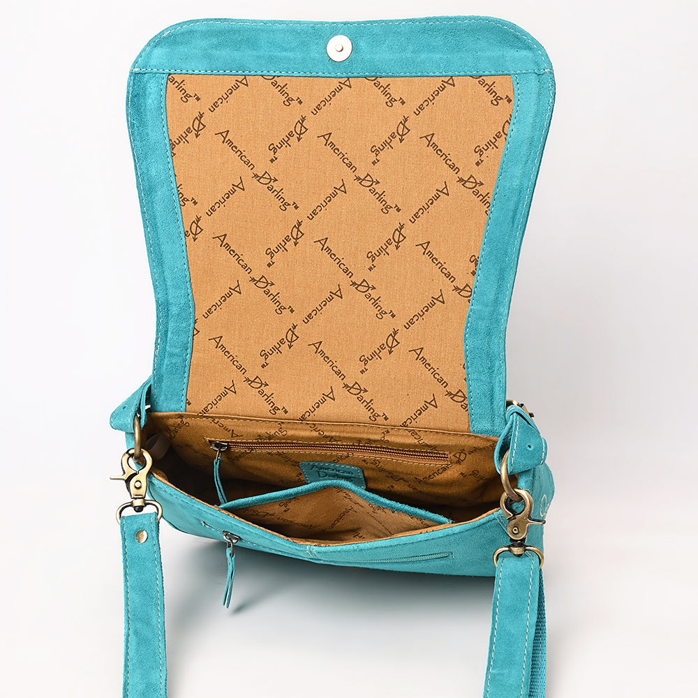 ADBGA670D Crossbody Genuine Western Suede Leather women bag