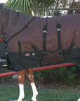 Hilason 1200D Waterproof Winter Horse Turnout Blanket Neck Cover Belly Wrap