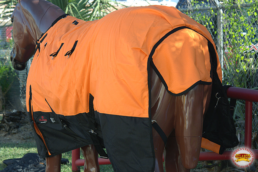 HILASON 1200D Waterproof Winter Horse Blanket Neck Cover Belly Wrap | Turnout Blankets for Horses