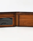 OHLAY Rodeo Genuine Leather Western Bifold Wallet For Men Brown