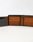 OHLAY Rodeo Genuine Leather Western Bifold Wallet For Men Brown