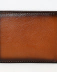OHLAY Rodeo Genuine Leather Western Bifold Wallet For Men Brown