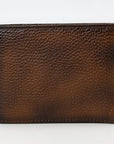 OHLAY Rodeo Genuine Leather Western Bifold Wallet For Men Dark Brown