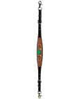 Bar H Equine American Leather Horse Saddle Tack One Ear Headstall | Breast Collar | Browband Headstall | Wither Strap | Tack Set for Horses Tropical Cacti Cactus Daffodil Collection