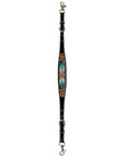 Bar H Equine American Leather Horse Saddle Tack One Ear Headstall | Breast Collar | Browband Headstall | Wither Strap | Tack Set for Horses BER117