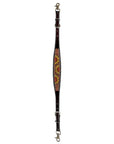 Bar H Equine Genuine Western American Leather Horse Premium Headstall & Breast Collar Set