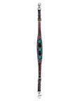 Bar H Equine Genuine Western American Leather Horse Premium Headstall & Breast Collar Set