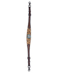 Bar H Equine Western Horse Floral Cheetah Print Genuine American Leather Tack Set