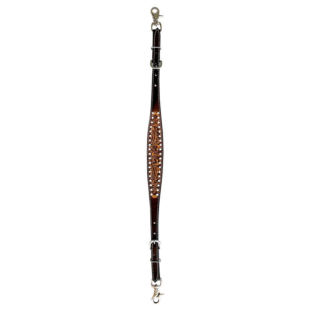 Bar H Equine Genuine Western American Leather Horse Premium Headstall &amp; Breast Collar Set