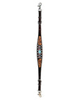 Bar H Equine Genuine Western American Leather Horse Premium Headstall & Breast Collar Set