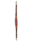 Bar H Equine Genuine Western American Leather Horse Premium Headstall & Breast Collar Set