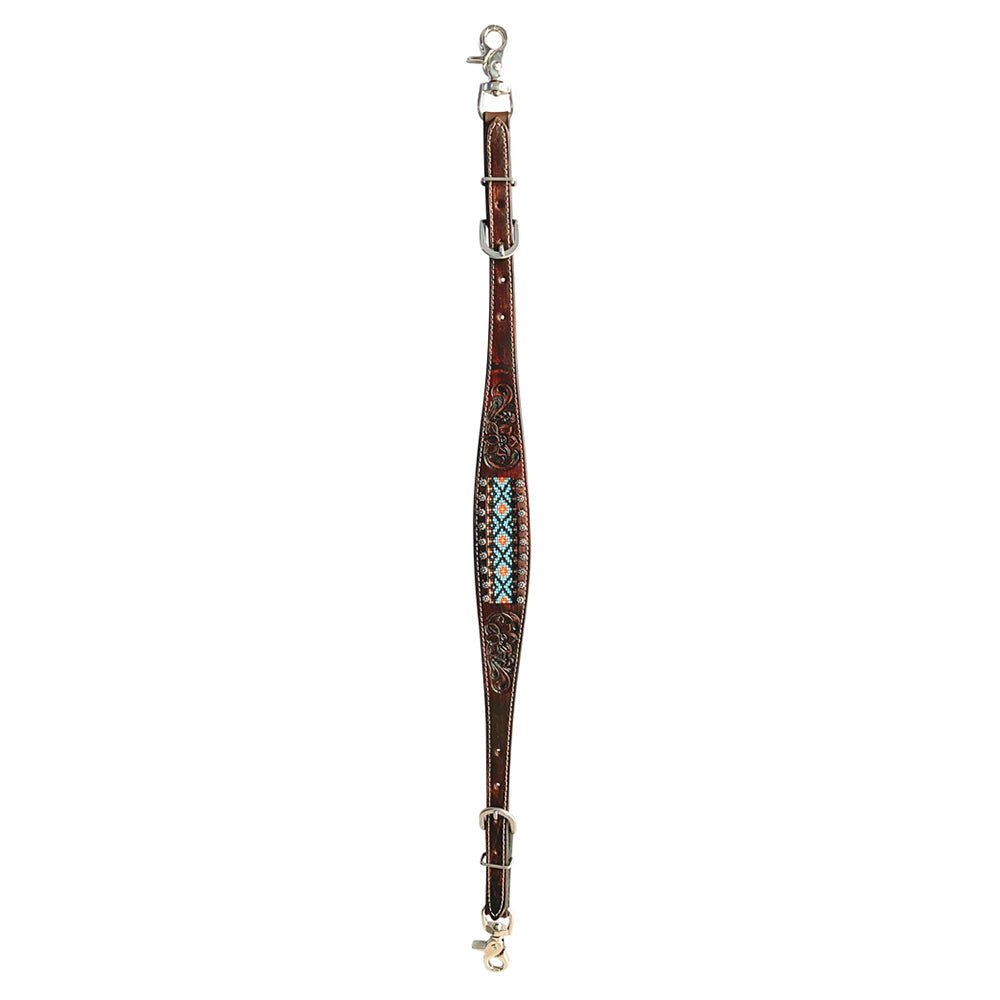 Bar H Equine American Leather Horse Saddle Tack One Ear Headstall | Breast Collar | Browband Headstall | Wither Strap | Tack Set BER229
