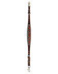 Bar H Equine Genuine Western American Leather Horse Premium Headstall & Breast Collar Set