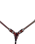 Bar H Equine American Leather Horse Saddle Tack One Ear Headstall | Breast Collar | Browband Headstall | Wither Strap | Tack Set BER263