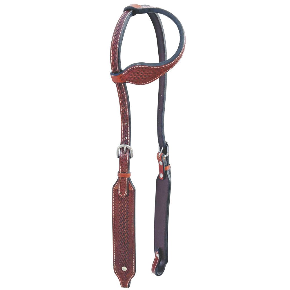 Bar H Equine Genuine Western American Leather Horse Premium Headstall &amp; Breast Collar Set