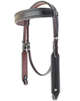 Bar H Equine American Leather Horse Saddle Tack One Ear Headstall | Breast Collar | Browband Headstall | Wither Strap | Tack Set BER266