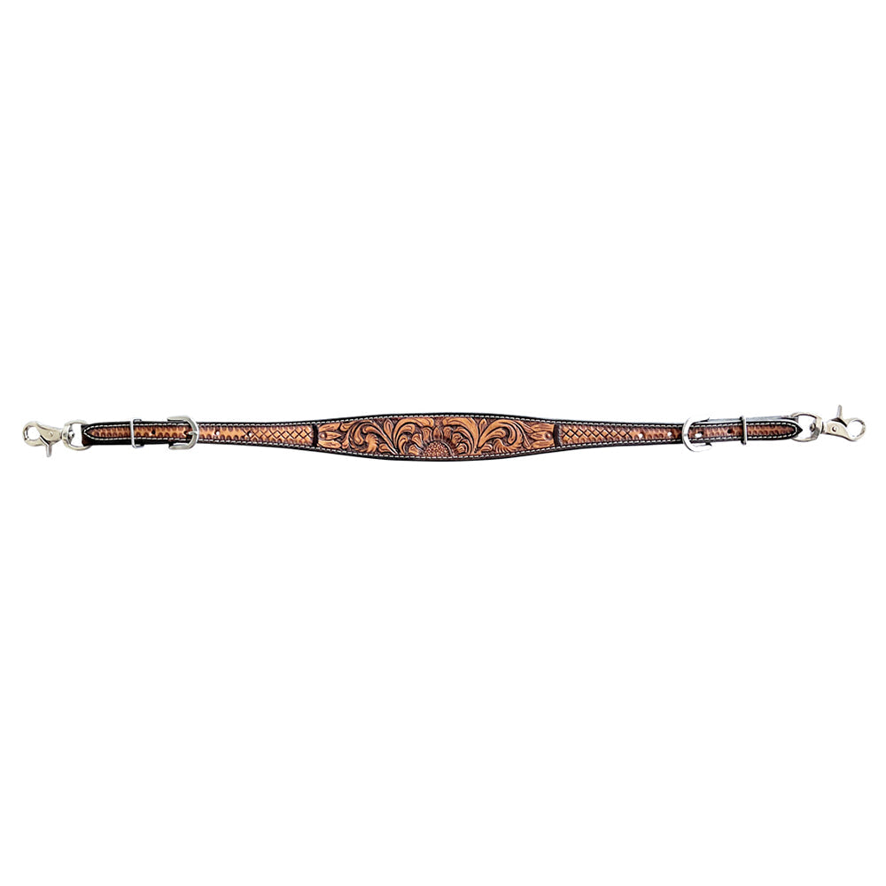Bar H Equine Genuine Western American Leather Horse Premium Headstall &amp; Breast Collar Set