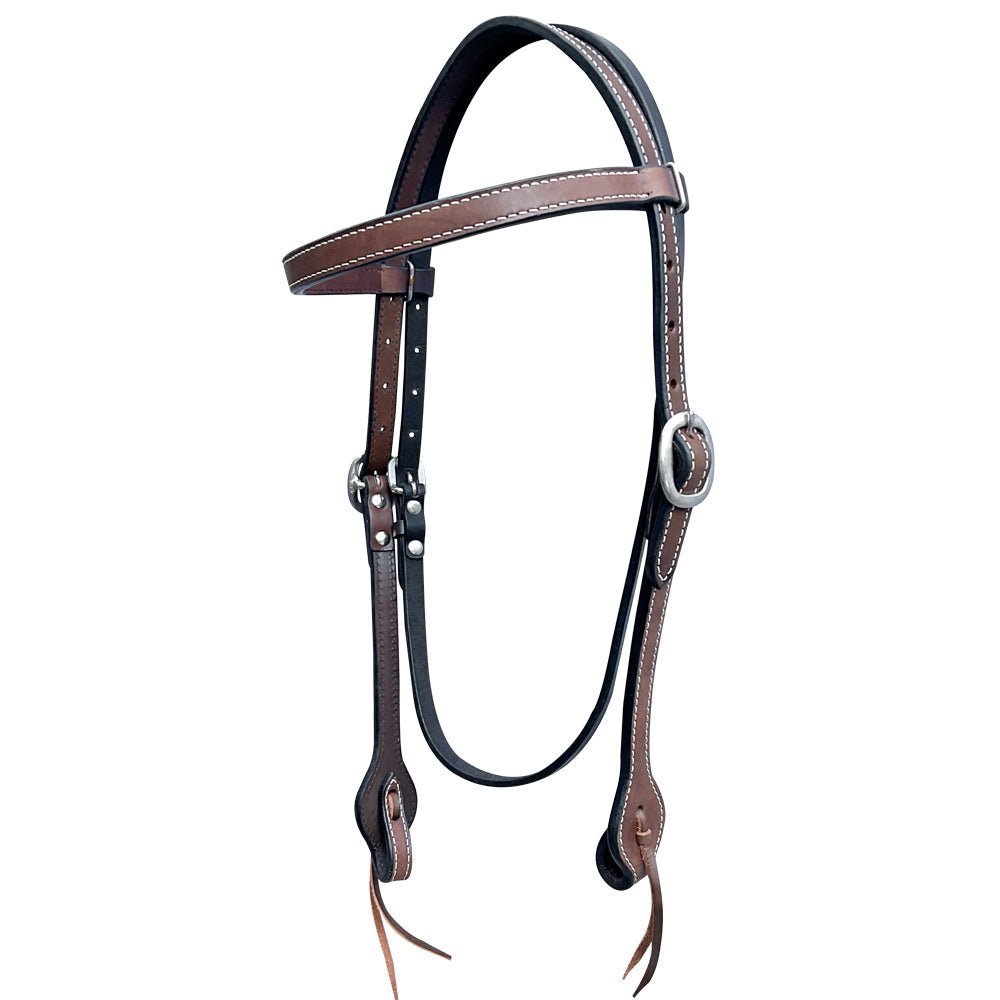 Bar H Equine Genuine Western American Leather Horse Premium Headstall &amp; Breast Collar Set
