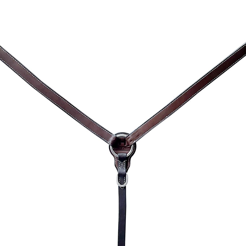 Bar H Equine Genuine Western American Leather Horse Premium Headstall &amp; Breast Collar Set