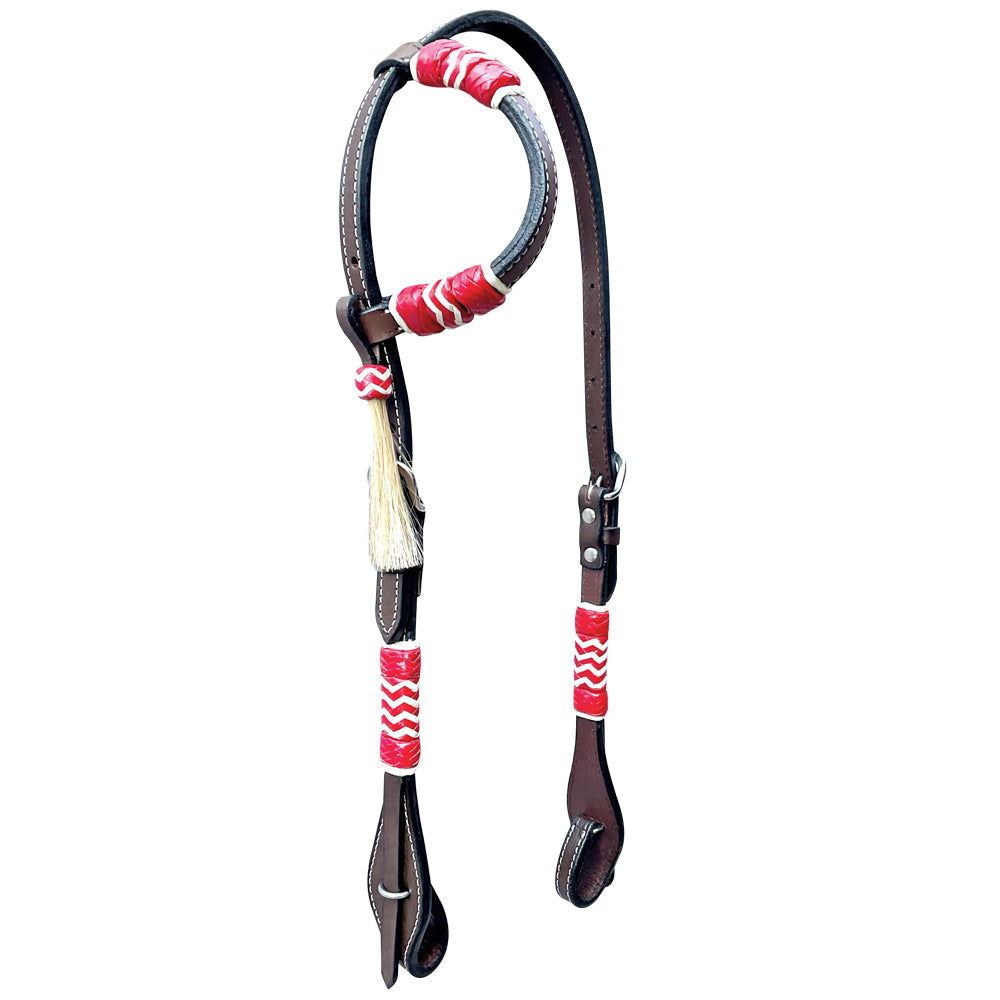 Bar H Equine American Leather Horse Saddle Tack One Ear Headstall | Breast Collar | Browband Headstall | Wither Strap | Tack Set BER282