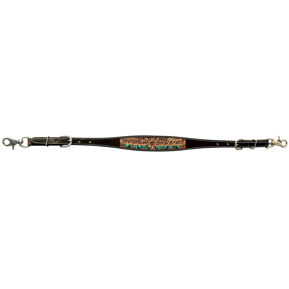 Bar H Equine Genuine Western American Leather Horse Premium Headstall &amp; Breast Collar Set