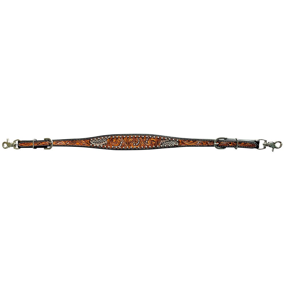 Bar H Equine Genuine Western American Leather Horse Premium Headstall &amp; Breast Collar Set