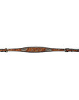 Bar H Equine Genuine Western American Leather Horse Premium Headstall & Breast Collar Set