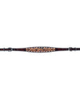 Bar H Equine Genuine Western American Leather Horse Premium Headstall & Breast Collar Set