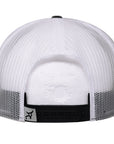 Rope Smart Western Style Mesh Flat Retro Trucker Fit Snapback Red Patch Cap