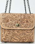 American Darling Small Crossbody Beautifully Hand Tooled  Genuine Leather women bag western handbag purse