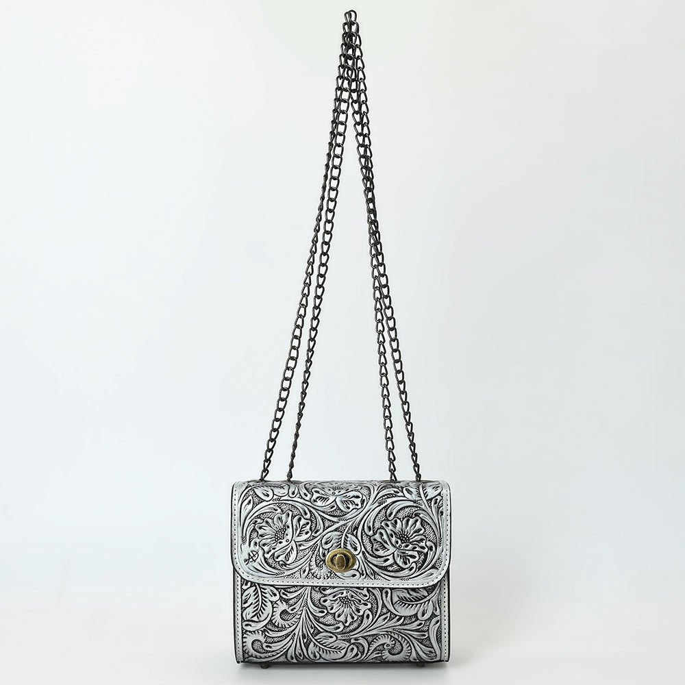 American Darling Small Crossbody Beautifully Hand Tooled  Genuine Leather women bag western handbag purse
