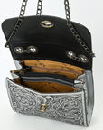 American Darling Small Crossbody Beautifully Hand Tooled  Genuine Leather women bag western handbag purse