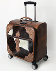 Hand Tooled Hair-On Genuine Leather women bag western handbag purse