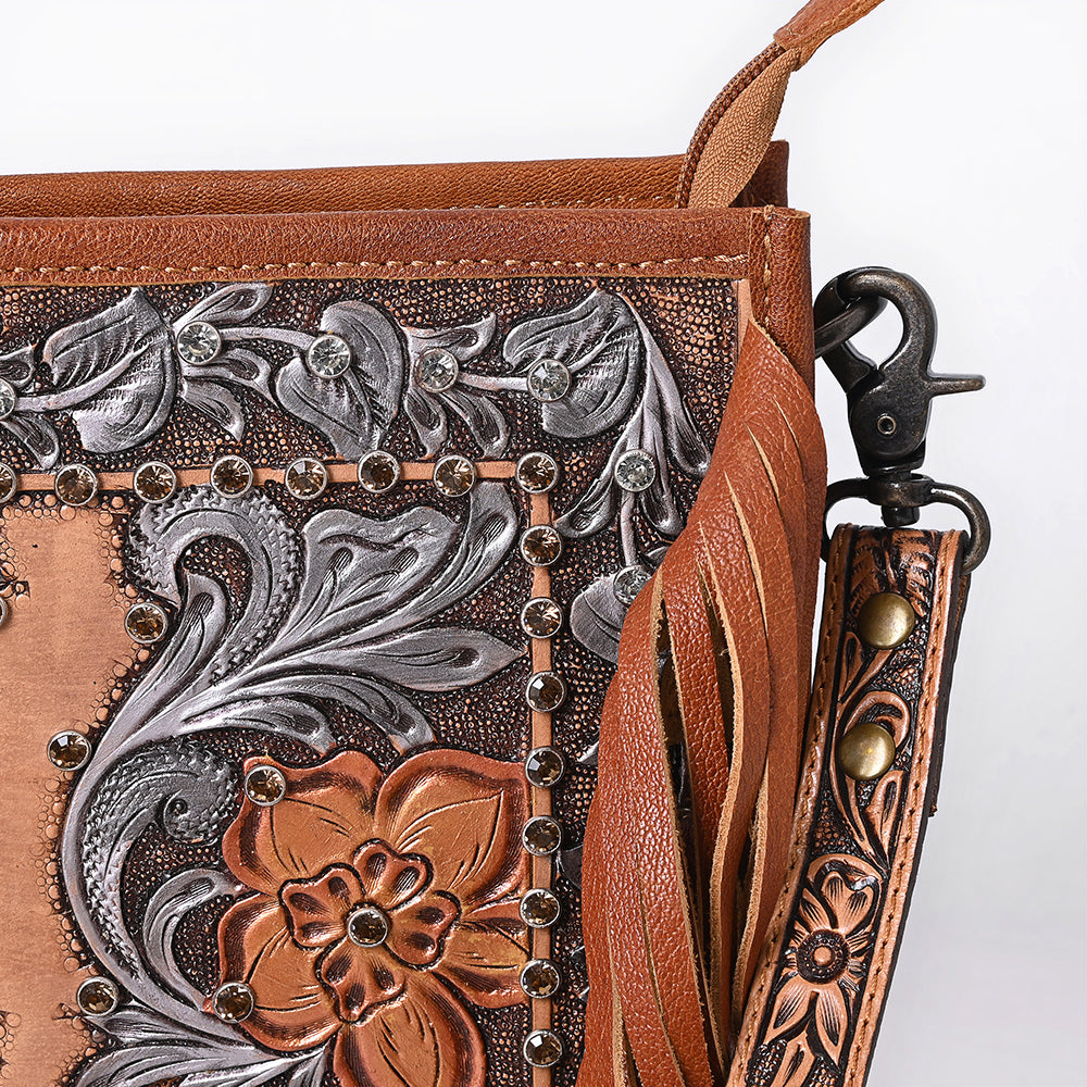 American Darling Crossbody Hand Tooled Genuine Leather Women Bag Western Handbag Purse