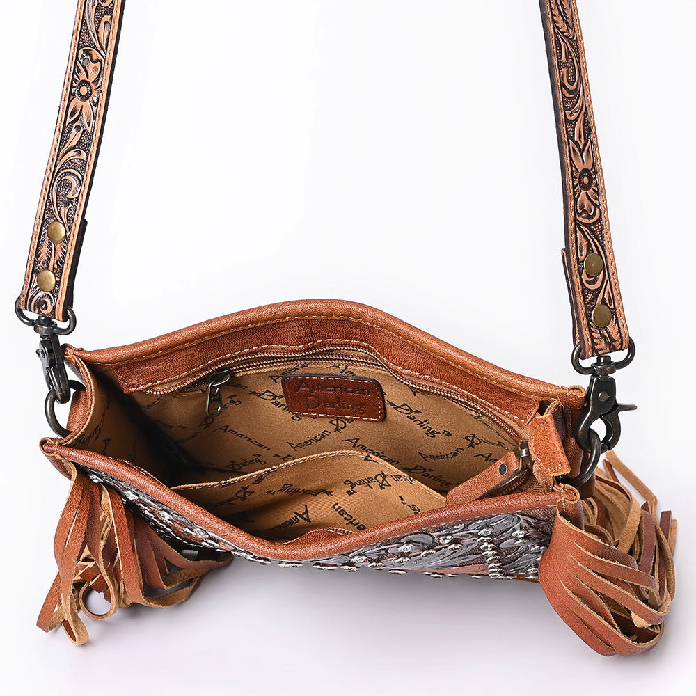 American Darling Crossbody Hand Tooled Genuine Leather Women Bag Western Handbag Purse