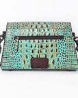 American Darling Crossbody Crocodile Embossed Genuine Leather Women Bag Western Handbag Purse