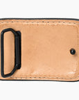 AMERICAN DARLING Floral Hand Carved Painted Belt Buckle Genuine Leather Covered Stylish Buckle
