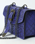 American Darling Small Crossbody Beautifully Hand Tooled  Genuine Leather women bag western handbag purse