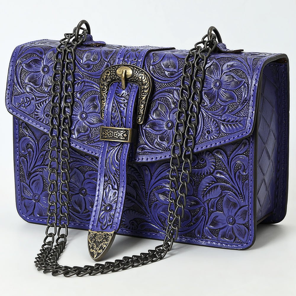 American Darling Small Crossbody Beautifully Hand Tooled  Genuine Leather women bag western handbag purse