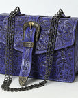 American Darling Small Crossbody Beautifully Hand Tooled  Genuine Leather women bag western handbag purse
