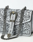 American Darling Small Crossbody Beautifully Hand Tooled  Genuine Leather women bag western handbag purse