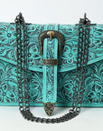 American Darling Small Crossbody Beautifully Hand Tooled  Genuine Leather women bag western handbag purse