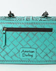 American Darling Small Crossbody Beautifully Hand Tooled  Genuine Leather women bag western handbag purse