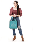 American Darling Tote Genuine Suede Leather women bag western handbag purse