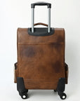 American Darling Travel Case Beautifully Hand Tooled  Hair-On Genuine Leather women bag western handbag purse