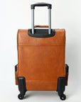 American Darling Travel Case Beautifully Hand Tooled  Hair-On Genuine Leather women bag western handbag purse