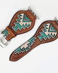 American Darling Floral Hand Tooled I watch Men Women Genuine Leather
