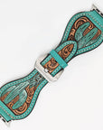 American Darling Floral Hand Tooled I watch Men Women Genuine Leather