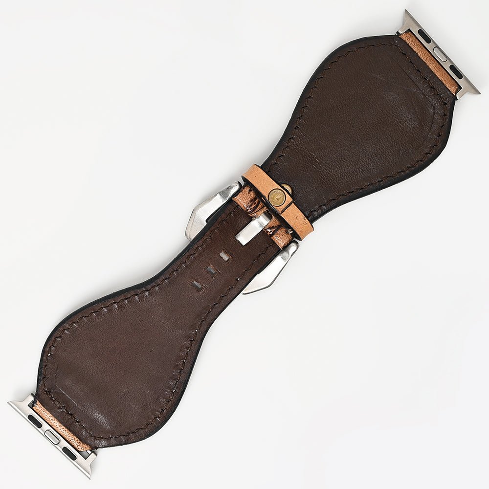 American Darling Floral Hand Tooled I watch Men Women Genuine Leather