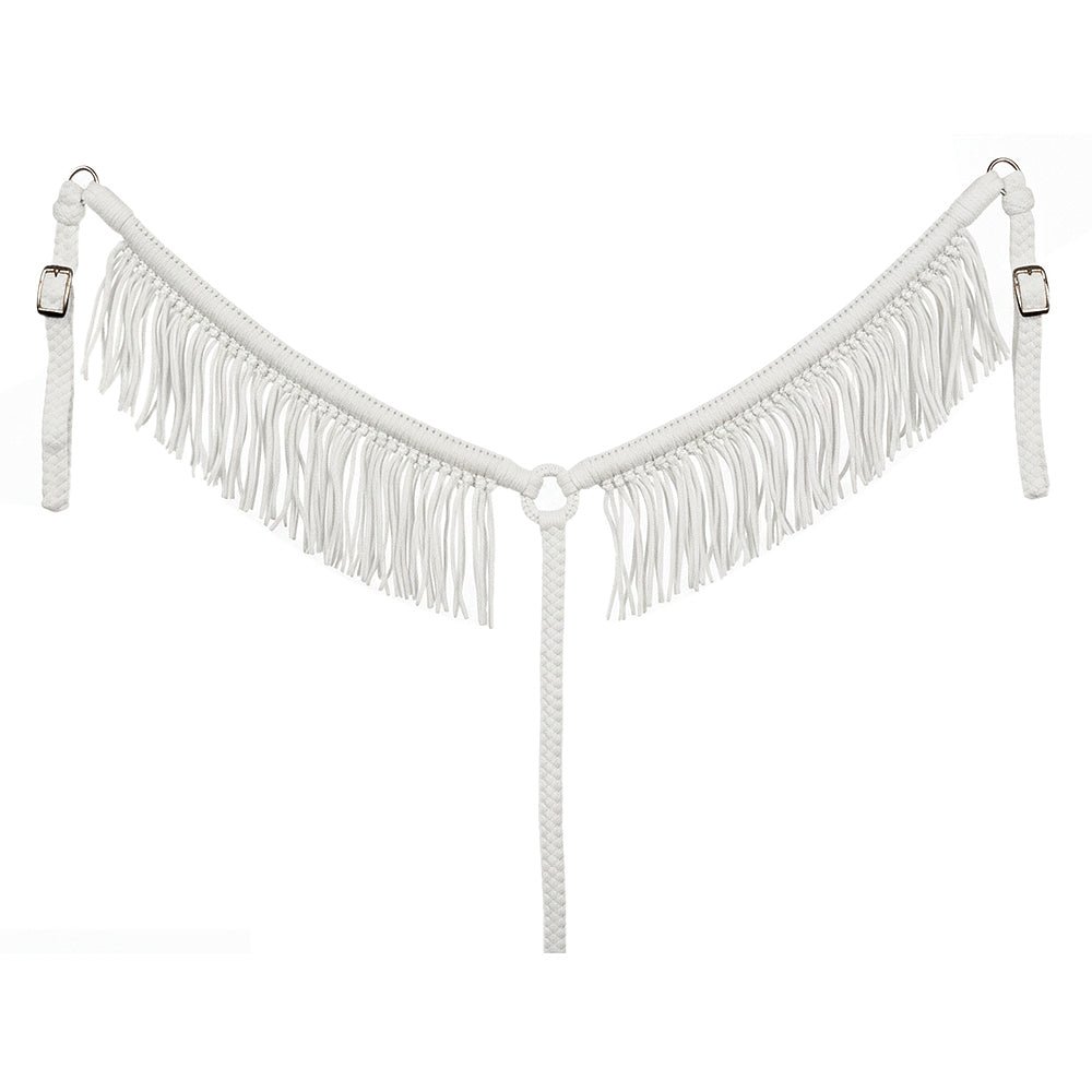 Hilason Horse Breast Collar – Flat Braided Paracord with Fringes